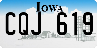 IA license plate CQJ619