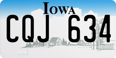 IA license plate CQJ634