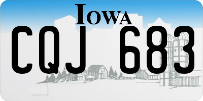 IA license plate CQJ683