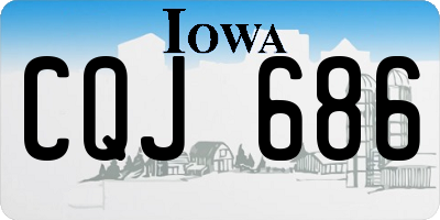 IA license plate CQJ686