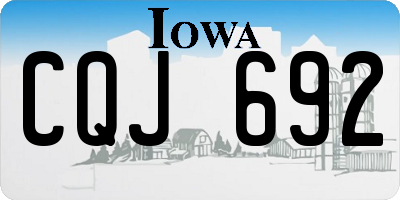 IA license plate CQJ692