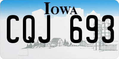 IA license plate CQJ693