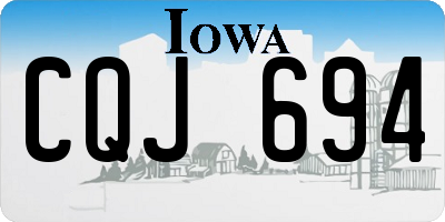 IA license plate CQJ694