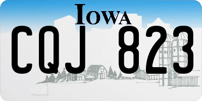 IA license plate CQJ823