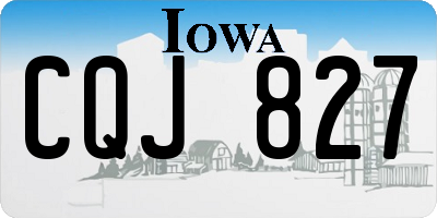 IA license plate CQJ827