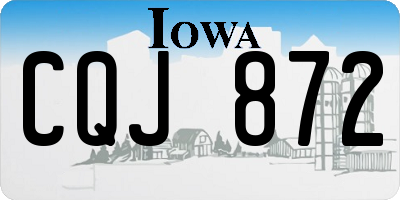 IA license plate CQJ872
