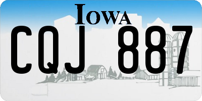 IA license plate CQJ887