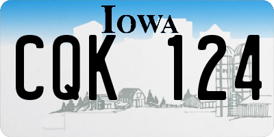 IA license plate CQK124