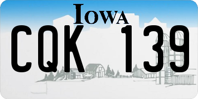 IA license plate CQK139