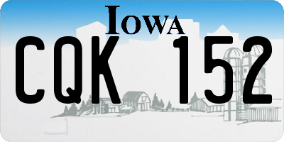 IA license plate CQK152