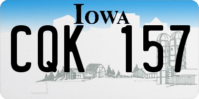 IA license plate CQK157