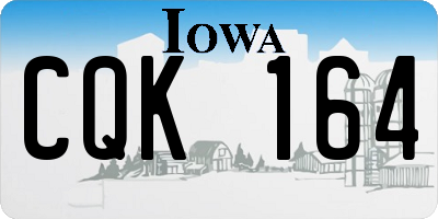 IA license plate CQK164