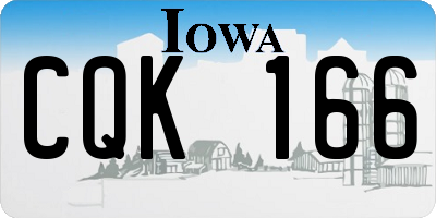 IA license plate CQK166