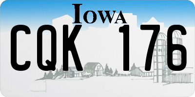 IA license plate CQK176