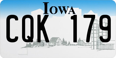IA license plate CQK179
