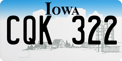 IA license plate CQK322