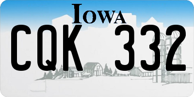 IA license plate CQK332