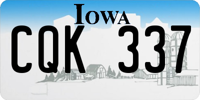 IA license plate CQK337