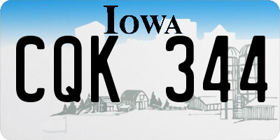 IA license plate CQK344