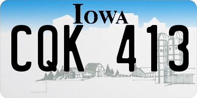 IA license plate CQK413