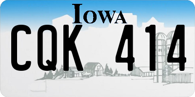 IA license plate CQK414