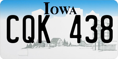 IA license plate CQK438