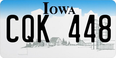 IA license plate CQK448