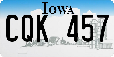 IA license plate CQK457