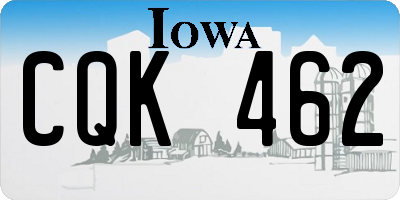 IA license plate CQK462