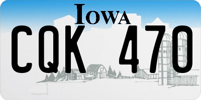 IA license plate CQK470