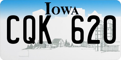 IA license plate CQK620