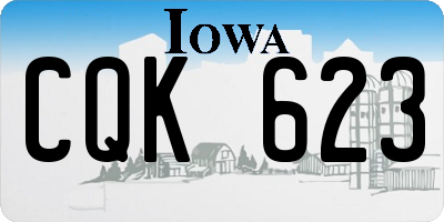 IA license plate CQK623