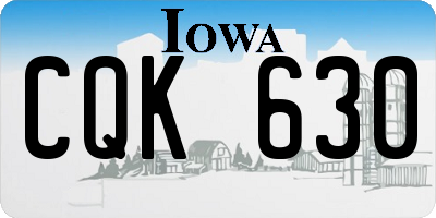 IA license plate CQK630