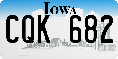 IA license plate CQK682