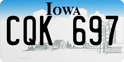 IA license plate CQK697