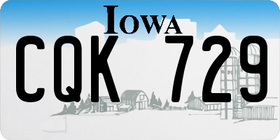 IA license plate CQK729