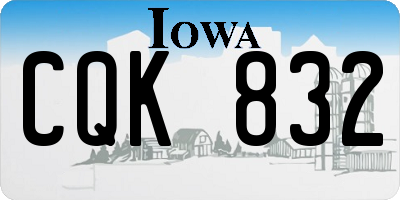 IA license plate CQK832