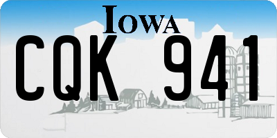 IA license plate CQK941