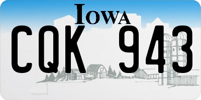 IA license plate CQK943