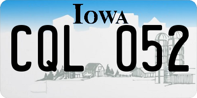 IA license plate CQL052
