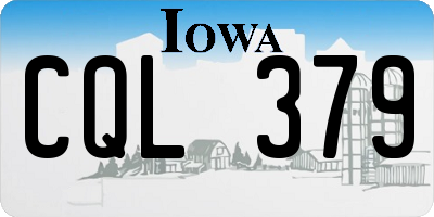 IA license plate CQL379