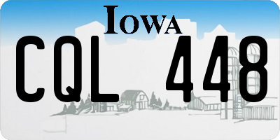 IA license plate CQL448