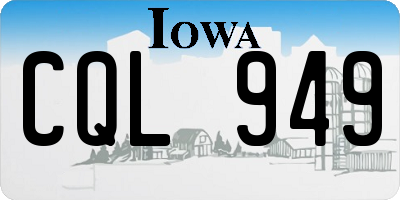 IA license plate CQL949
