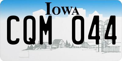 IA license plate CQM044