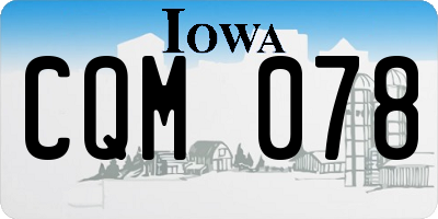 IA license plate CQM078