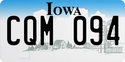 IA license plate CQM094
