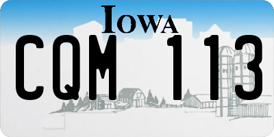 IA license plate CQM113