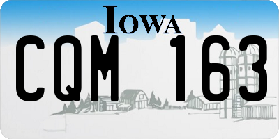 IA license plate CQM163