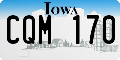 IA license plate CQM170