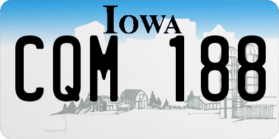IA license plate CQM188